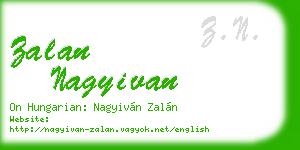 zalan nagyivan business card